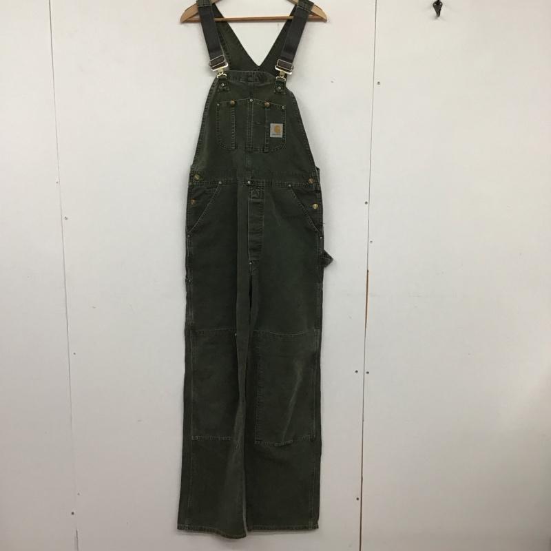 カーハート Carhartt サロペット・オーバーオール サロペット、オーバーオール 無地 カーキ / カーキ /  メンズ USED 古着 中古 10134440