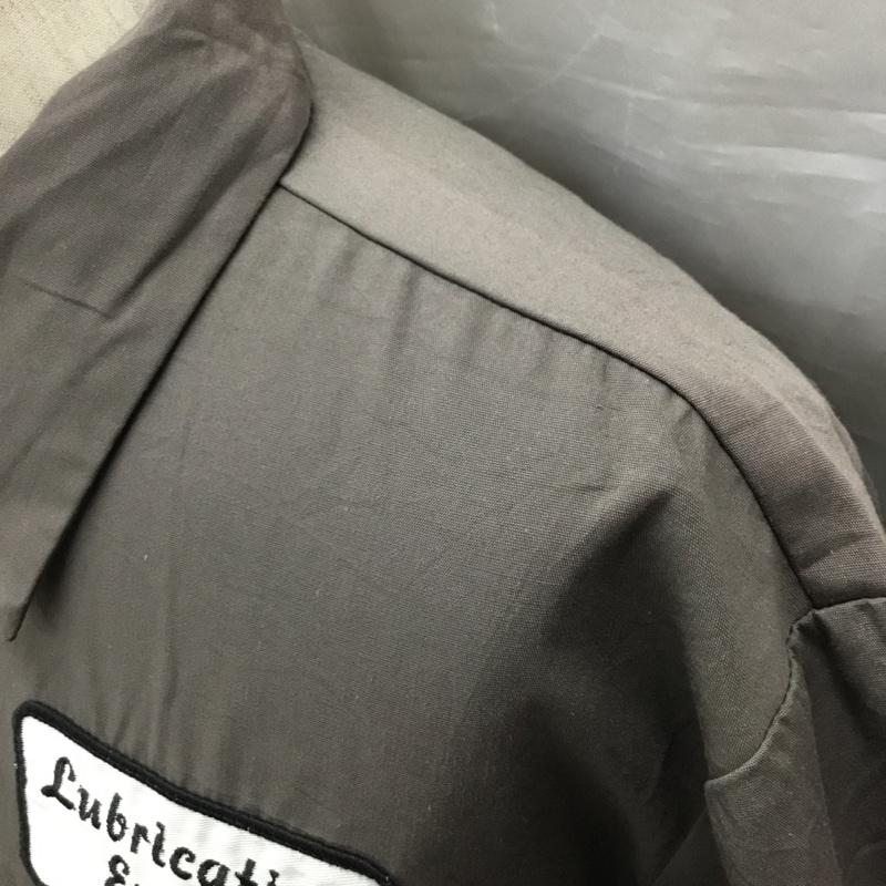 古着 USED シャツ、ブラウス 半袖 半袖シャツ カラーシャツ 半袖カットソー ボーリングシャツ XL ロゴ、文字 灰 / グレー /  メンズ USED 古着 中古 10122932