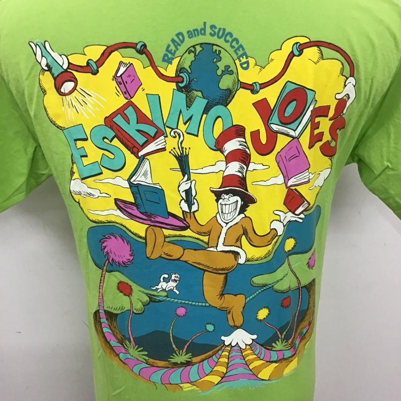 ヘインズ HANES Tシャツ 半袖 00s eskimojoes 半袖カットソー プリントTシャツ 古着 M プリント 緑 / グリーン /  メンズ USED 古着 中古 10114661