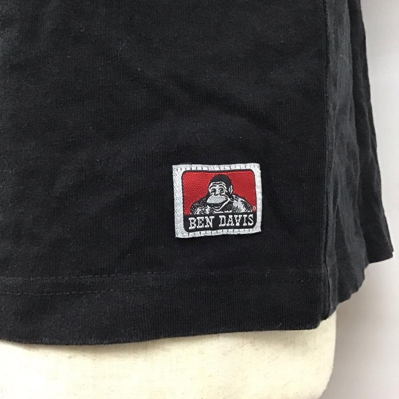 ベンデイビス BEN DAVIS Tシャツ 半袖 C-0580906 コットン クルーネック バックプリント XL ロゴ、文字 黒 / ブラック /  メンズ USED 古着 中古 10119690