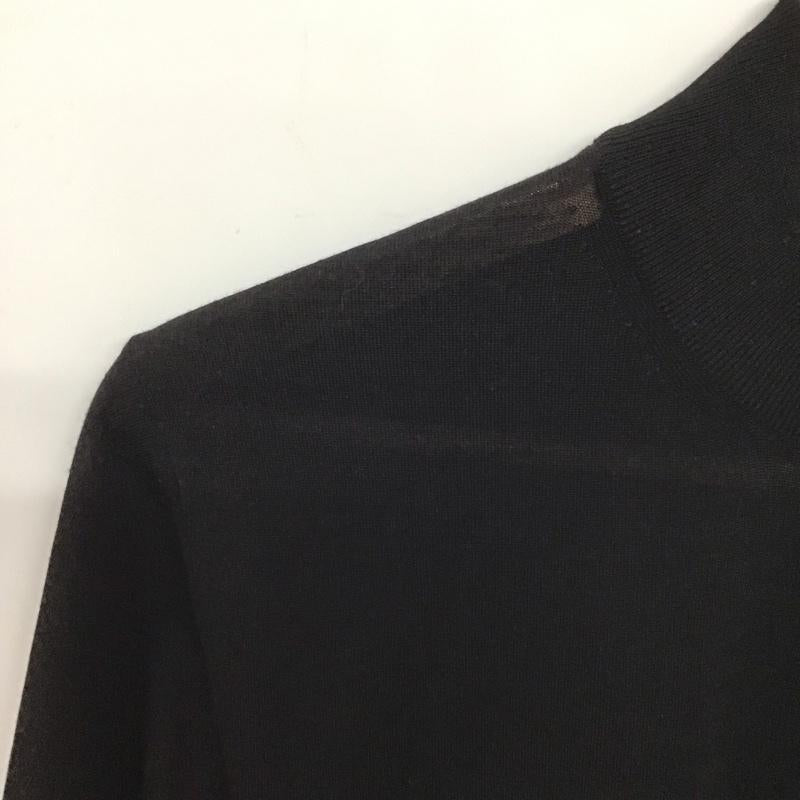プラダ PRADA ニット、セーター 半袖 半袖ニットカットソー セーター ロゴ、文字 黒 / ブラック /  メンズ USED 古着 中古 10138784