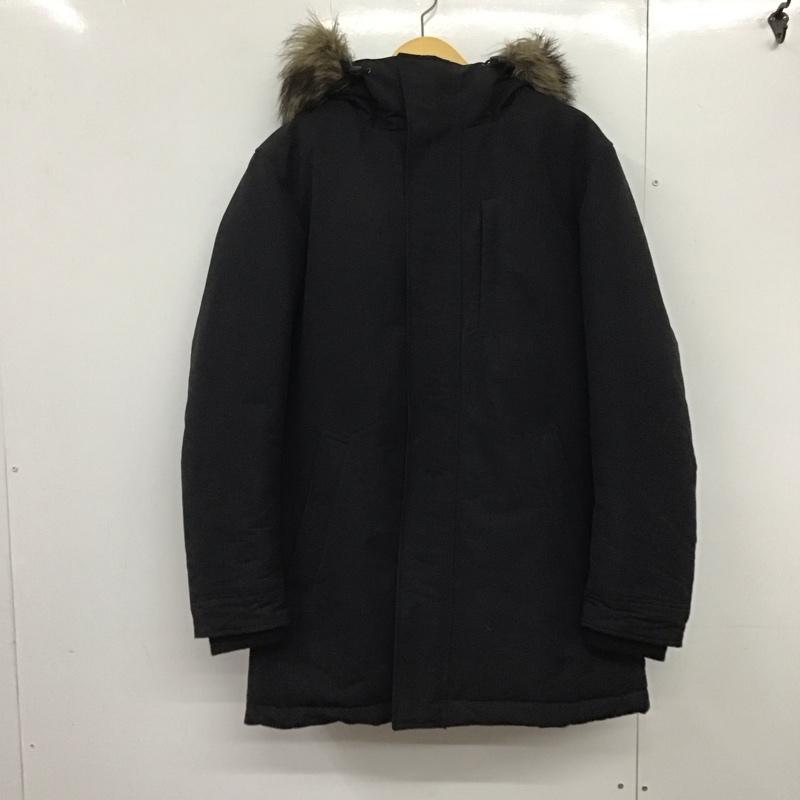 ユニクロ UNIQLO ジャケット、上着 ジャンパー、ブルゾン 311-127899 エアテックダウンコート アウター L 無地 黒 / ブラック /  メンズ USED 古着 中古 10146206