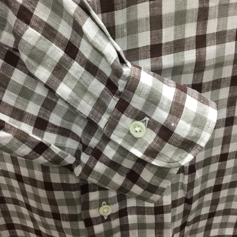 カマクラシャツ 鎌倉シャツ シャツ、ブラウス 長袖 長袖シャツ カラーシャツ ポケットシャツ 長袖カットソー チェックシャツ L チェック マルチカラー / マルチカラー /  メンズ USED 古着 中古 10119403