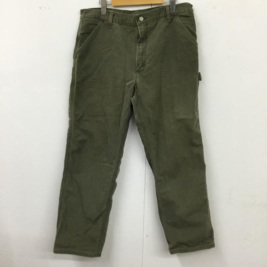 カーハート Carhartt パンツ ワークパンツ、ペインターパンツ ワークパンツ ワイドパンツ カジュアルパンツ 38 無地 カーキ / カーキ /  メンズ USED 古着 中古 10116667