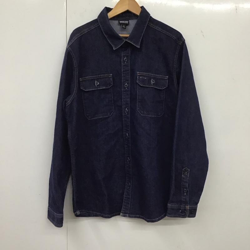 パタゴニア patagonia シャツ、ブラウス 長袖 長袖シャツ 無地シャツ カラーシャツ デニムシャツ L 無地 インディゴ / インディゴ /  メンズ USED 古着 中古 10134701