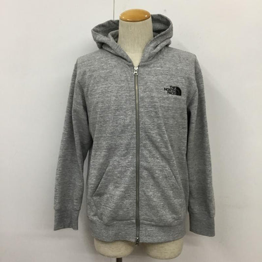 ザノースフェイス THE NORTH FACE パーカー 長袖 NT12037 スクエアロゴフルジップフーディ長袖パーカー スウェット M ロゴ、文字 灰 / グレー /  メンズ USED 古着 中古 10110097