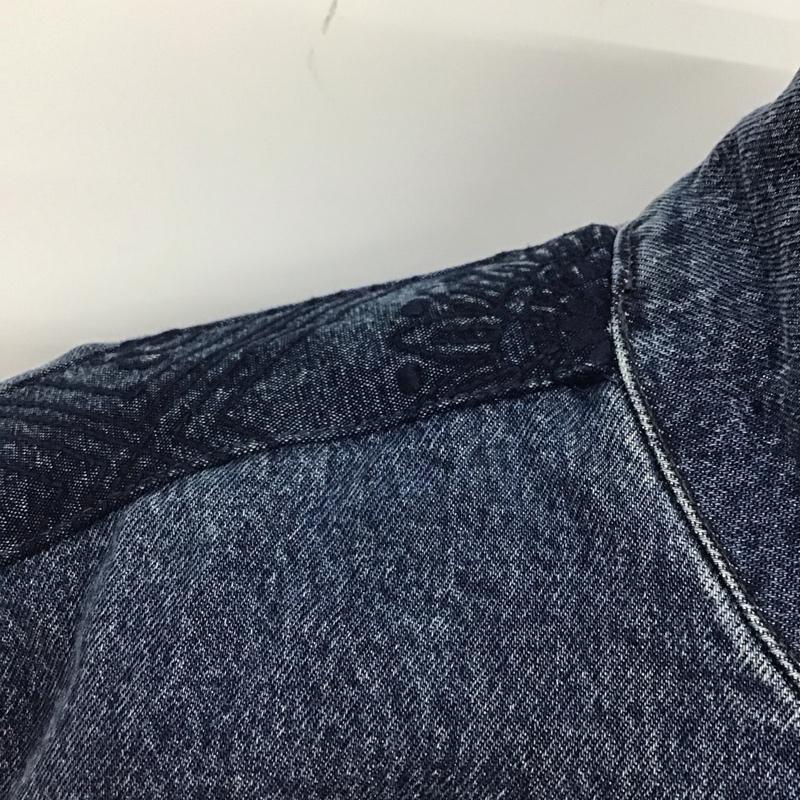 リーバイス Levi s ジャケット、上着 ジャンパー、ブルゾン ジップアップジャケット ジャンパー ジャケット デニムジャケット アウター M ロゴ、文字 インディゴ / インディゴ /  メンズ USED 古着 中古 10114692