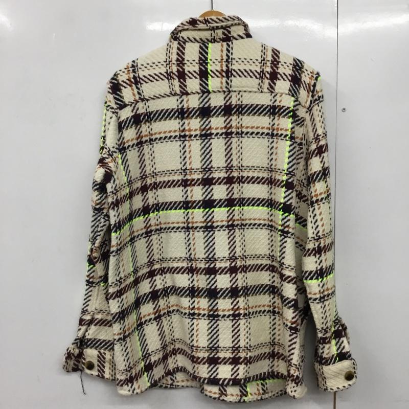 ザラ ZARA シャツ、ブラウス 長袖 4255 586 072 シャツジャケット M チェック マルチカラー / マルチカラー /  メンズ USED 古着 中古 10144701