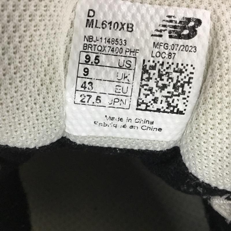 ニューバランス New Balance スニーカー スニーカー ML610XB GORE-TEX 27.5cm 箱有 27.5cm ロゴ、文字 アイボリー / アイボリー /  メンズ USED 古着 中古 10149995