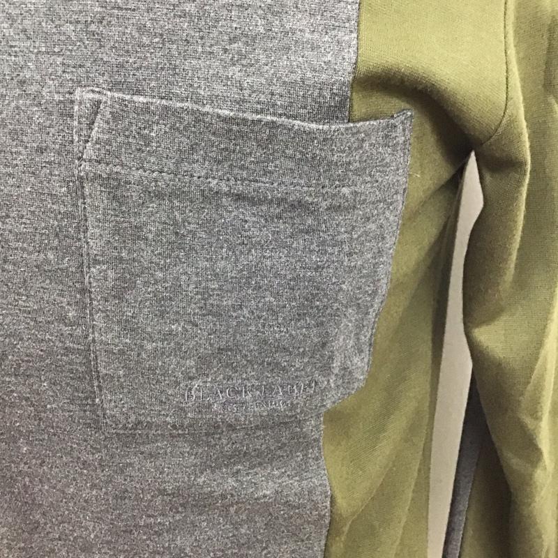 ブルーレーベル・クレストブリッジ BLUE LABEL CRESTBRIDGE カットソー 長袖 51p16-115-78 長袖Tシャツ クルーネックカットソー 長袖カットソー M 無地 灰 / グレー / X カーキ / カーキ /  メンズ USED 古着 中古 10114645