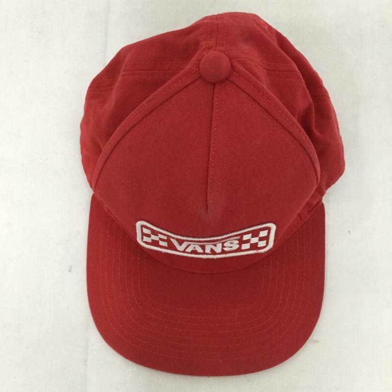スタンダード カリフォルニア STANDARD CALIFORNIA 帽子 キャップ VANS 17AW CAP コラボ Checker Logo ロゴ、文字 赤 / レッド /  メンズ USED 古着 中古 10132036