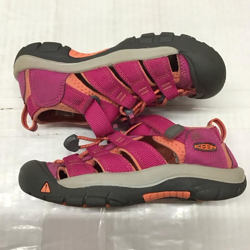 キーン KEEN シューズ シューズ 1014267 Newport H2 サンダル キッズ 20cm アウトドア 20.0cm ロゴ、文字 桃 / ピンク /  ガールズ USED 古着 中古 10115670