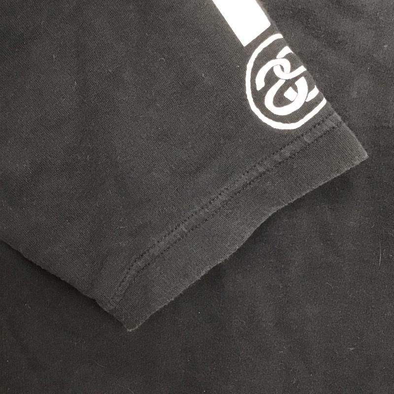 ステューシー STUSSY Tシャツ 半袖 半袖カットソー プリントTシャツ クルーネックカットソー S ロゴ、文字 黒 / ブラック /  メンズ USED 古着 中古 10130574