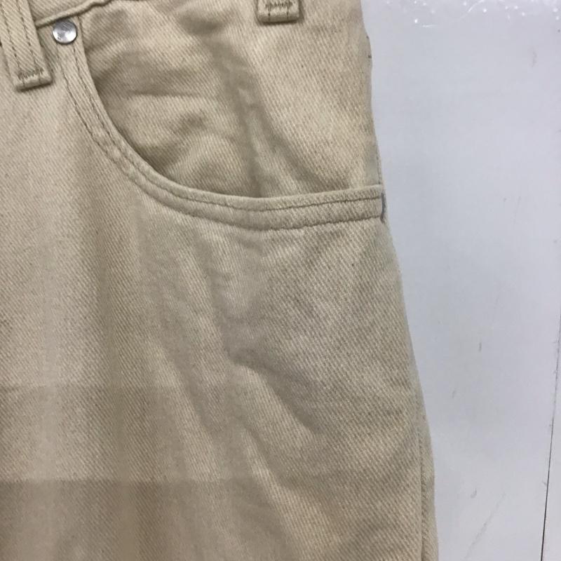 リーバイストラウスアンドコー Levi Strauss & co. パンツ デニム、ジーンズ デニムパンツ ワイドパンツ カジュアルパンツ ストレッチパンツ 36インチ ロゴ、文字 ベージュ / ベージュ /  メンズ USED 古着 中古 10149295