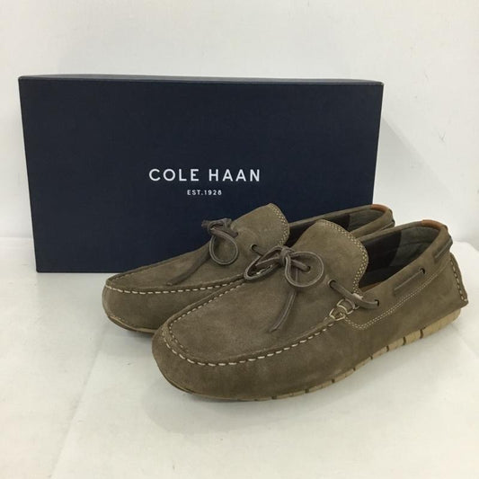 コールハーン COLE HAAN カジュアルシューズ カジュアルシューズ C25990 ゼログランド キャンプ モック ドライバー デッキシューズ 箱有 無地 茶 / ブラウン /  メンズ USED 古着 中古 10136691
