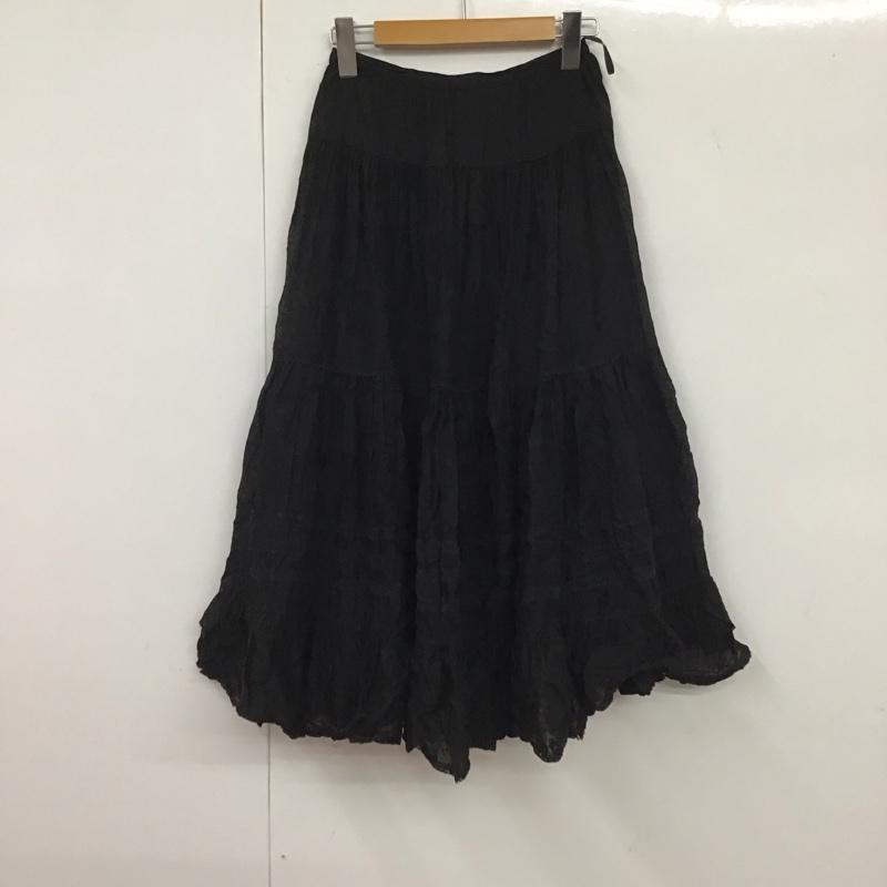 ピンクハウス PINK HOUSE スカート ロングスカート 無地 黒 / ブラック /  レディース USED 古着 中古 10131831