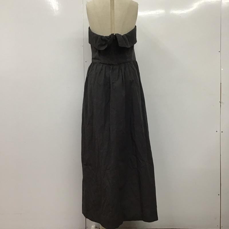 ザラ ZARA ワンピース ロングスカート M 無地 チャコールグレー / チャコールグレー /  レディース USED 古着 中古 10124899