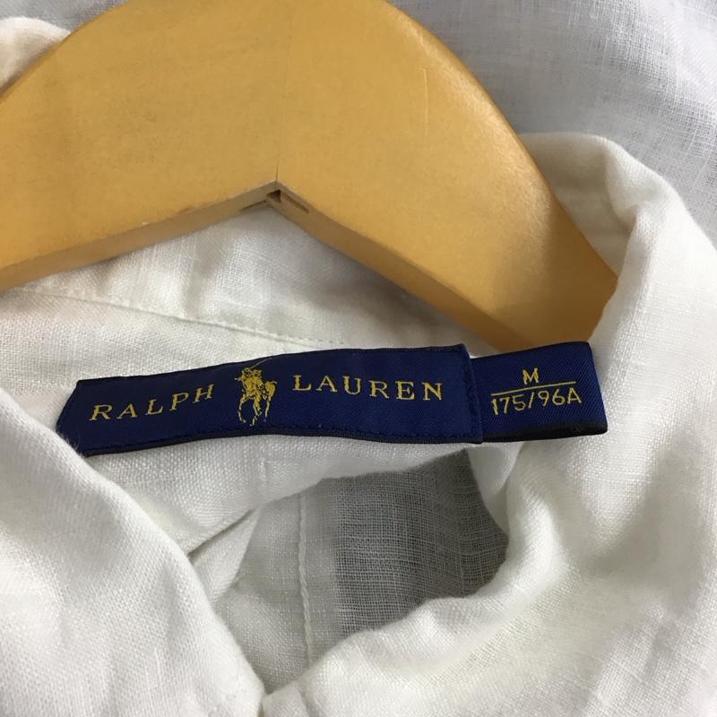 ラルフローレン RALPHLAUREN シャツ、ブラウス 長袖 長袖シャツ 無地シャツ カラーシャツ ボタンダウンシャツ M ロゴ、文字 水色 / ライトブルー /  メンズ USED 古着 中古 10137971