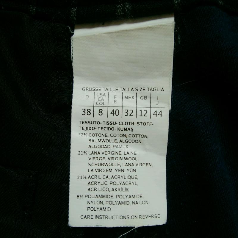 マレーラ MARELLA ボトムス ボトムス クロップドパンツ 44 ストライプ 紺 / ネイビー /  レディース USED 古着 中古 10016693