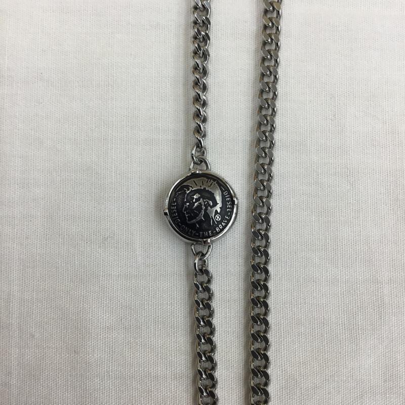 ディーゼル DIESEL アクセサリー ネックレス、ペンダント ロゴ、文字 銀 / シルバー /  メンズ USED 古着 中古 10150148