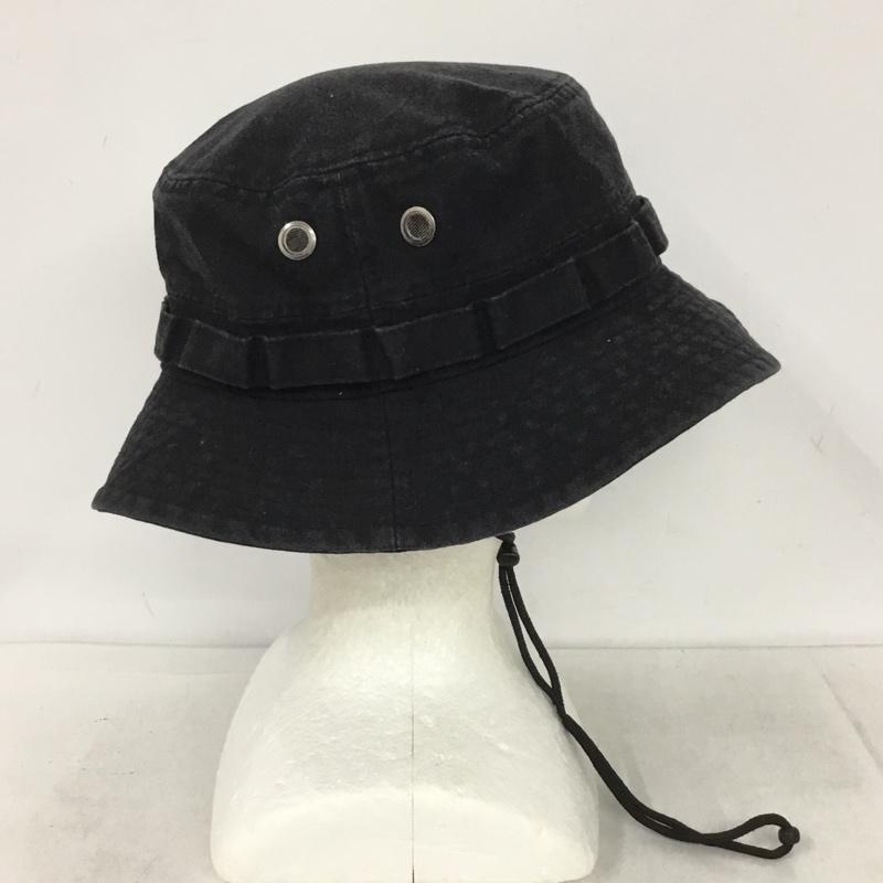 ニューエラ NEW ERA 帽子 ハット アドベンチャーハット ロゴ、文字 黒 / ブラック /  メンズ USED 古着 中古 10138041