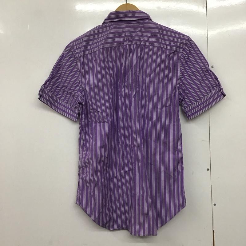 ラルフローレン RALPHLAUREN シャツ、ブラウス 半袖 KKWS022527 ストライプ 6 ワンポイント 紫 / パープル /  レディース USED 古着 中古 10144108