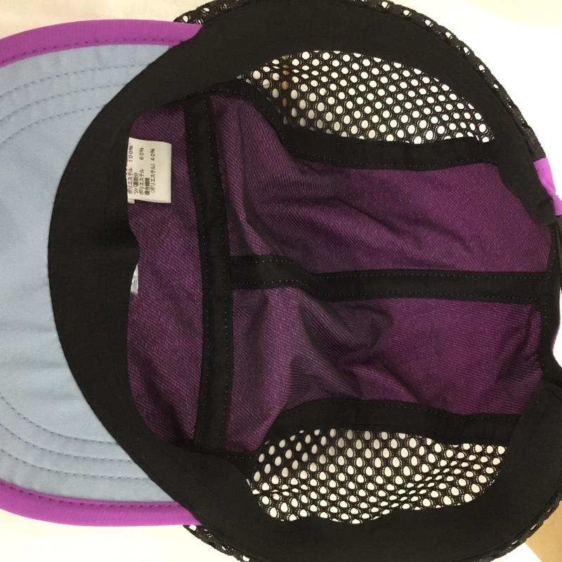 ザノースフェイス THE NORTH FACE 帽子 キャップ NN02410 FREE RUN CAP フリーランキャップ サイドメッシュ ランニング タグ付き ロゴ、文字 紫 / パープル / X 黒 / ブラック /  メンズ USED 古着 中古 10123639