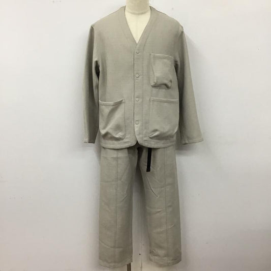 ニコアンド niko and... セットアップ セットアップ セットアップ カジュアルジャケット カジュアルパンツ 2点セット M 無地 灰 / グレー /  メンズ USED 古着 中古 10122231