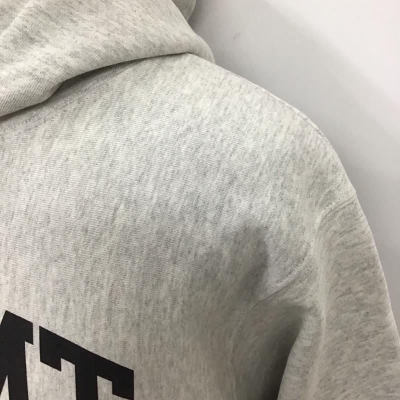 フラグメント FRAGMENT パーカー 長袖 FRGMT-S4 スウェット裏起毛 バックプリント M ロゴ、文字 灰 / グレー /  メンズ USED 古着 中古 10119675