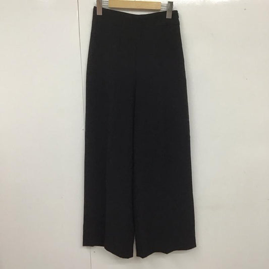 ザラ ZARA ボトムス ボトムス 4786 041 800 ワイドパンツ センタープレス XS 無地 黒 / ブラック /  レディース USED 古着 中古 10108223