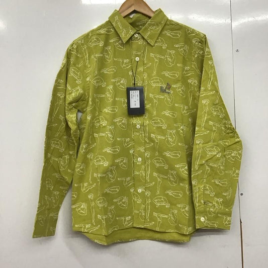 ゴースローキャラバン go slow caravan シャツ、ブラウス 長袖 長袖シャツ プリントシャツ カラーシャツ 3 プリント マスタード / マスタード /  メンズ USED 古着 中古 10145294