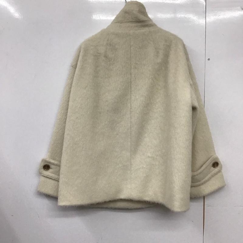 エヘカソポ ehka sopo コート コート一般 ショートコート アウター カジュアルジャケット FREE 無地 アイボリー / アイボリー /  レディース USED 古着 中古 10145456