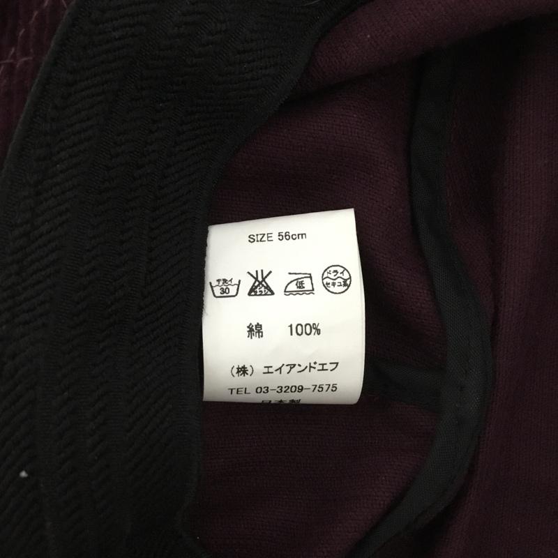 カブー KAVU 帽子 ハット コードバケットハット コーデュロイ ロゴ、文字 ボルドー / ボルドー /  レディース USED 古着 中古 10129589