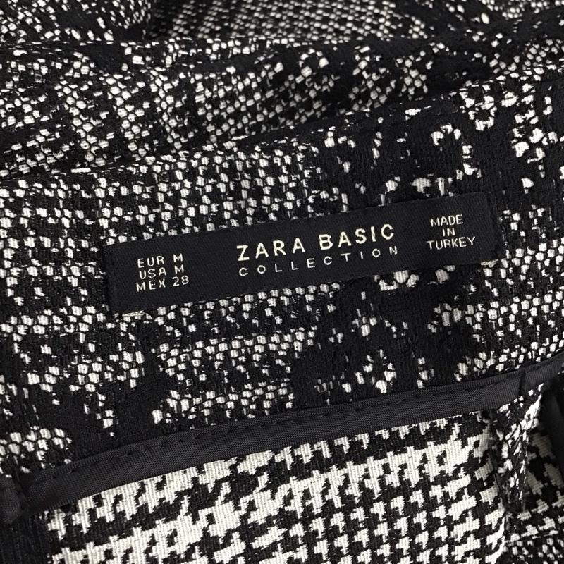 ザラ ZARA スカート ひざ丈スカート M レース柄 黒 / ブラック /  レディース USED 古着 中古 10146612