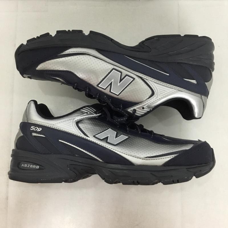 ニューバランス New Balance スニーカー スニーカー U509 NE ABZORB 27.5cm 27.5cm ロゴ、文字 紺 / ネイビー / X 銀 / シルバー /  メンズ USED 古着 中古 10145202