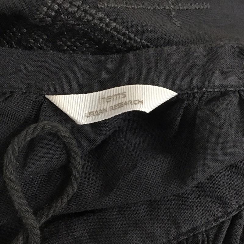 アイテムズ アーバンリサーチ ITEMS URBAN RESEARCH ワンピース ロングスカート WH84-26N003 長袖 FREE 刺繍 黒 / ブラック /  レディース USED 古着 中古 10113860