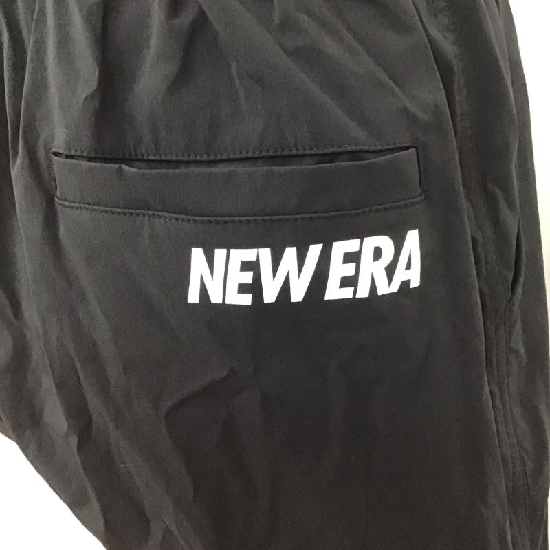 ニューエラ NEW ERA パンツ ショートパンツ L ロゴ、文字 黒 / ブラック /  メンズ USED 古着 中古 10108019