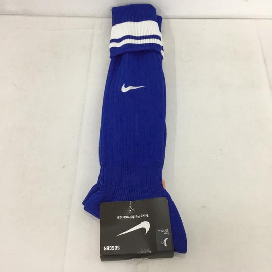 ナイキ NIKE ファッション小物 ファッション小物 SX1526 ニューベーシックサッカーソックス ロゴ、文字 青 / ブルー / X 白 / ホワイト /  メンズ USED 古着 中古 10132190