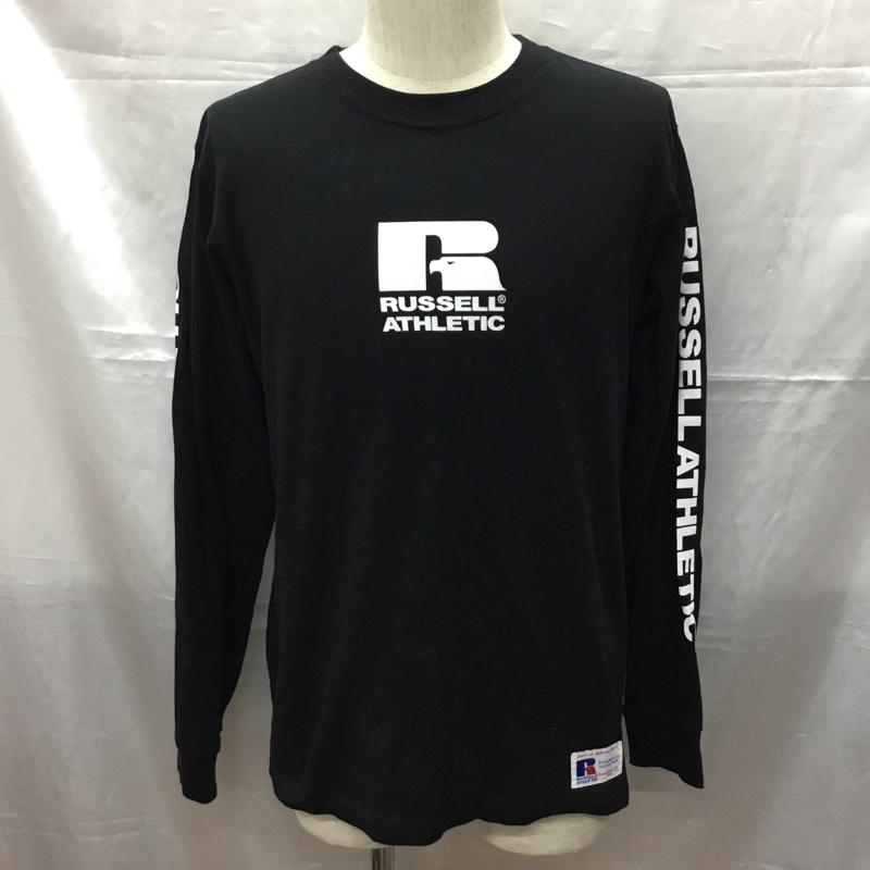ラッセル RUSSELL カットソー 長袖 長袖 M プリント 黒 / ブラック /  メンズ USED 古着 中古 10109585