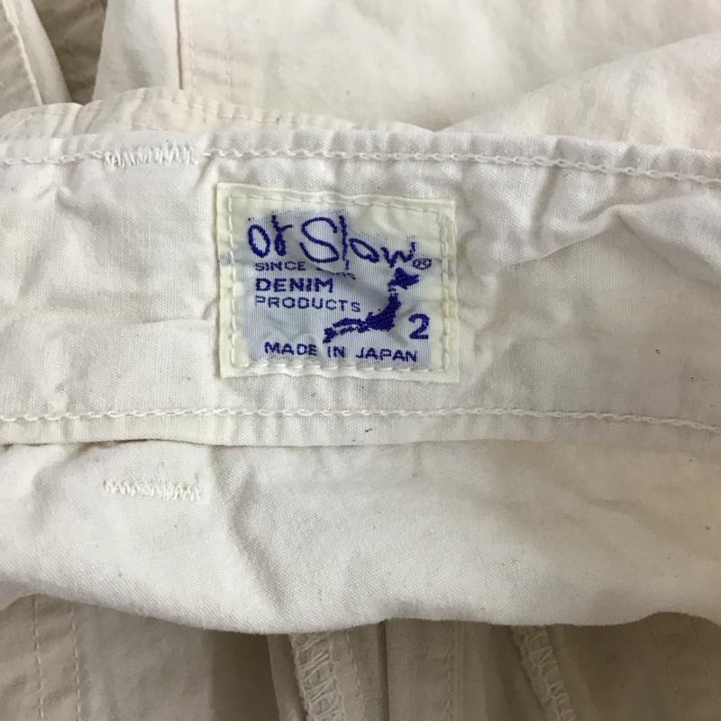 オアスロウ orSlow パンツ ショートパンツ ショートパンツ ハーフパンツ カジュアルパンツ 2 無地 白 / ホワイト /  メンズ USED 古着 中古 10130648