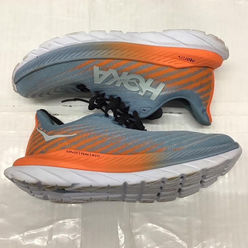 ホカオネオネ HOKA ONEONE スニーカー スニーカー 1127893 マッハ 5 26cm 26.0cm ロゴ、文字 灰 / グレー / X 橙 / オレンジ /  メンズ USED 古着 中古 10121623