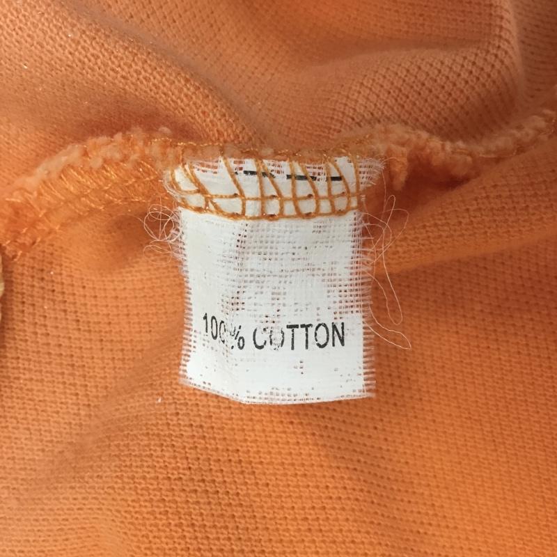 アバクロンビーアンドフィッチ ABERCROMBIE&FITCH ポロシャツ 半袖 半袖ポロシャツ カラーシャツ 半袖カットソー S ロゴ、文字 橙 / オレンジ /  メンズ USED 古着 中古 10115826