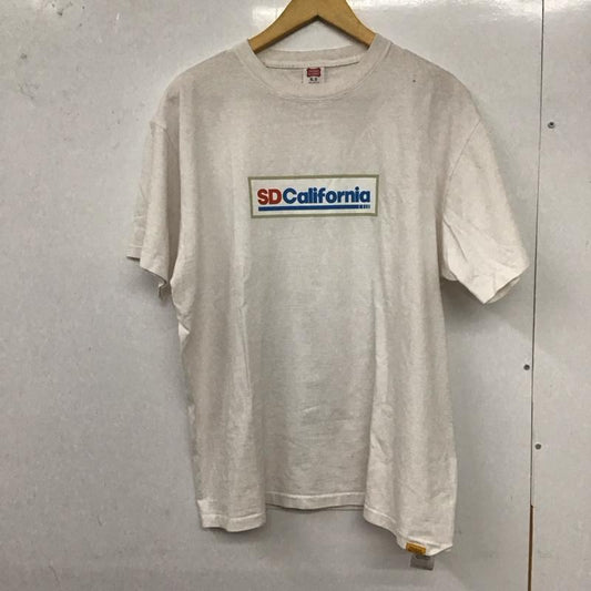 スタンダード カリフォルニア STANDARD CALIFORNIA Tシャツ 半袖 半袖カットソー プリントTシャツ クルーネックカットソー XL ロゴ、文字 白 / ホワイト /  メンズ USED 古着 中古 10128647