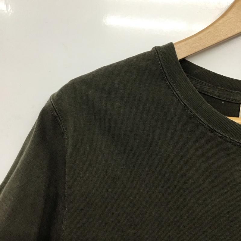 レミ レリーフ REMI RELIEF Tシャツ 半袖 クルーネック 胸ポケット コットン L 無地 カーキ / カーキ /  メンズ USED 古着 中古 10145212