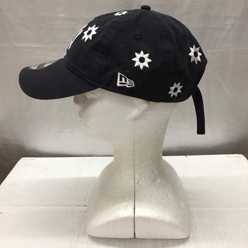 ニューエラ NEW ERA 帽子 キャップ NY フラワーキャップ 刺繍 紺 / ネイビー /  メンズ USED 古着 中古 10116986