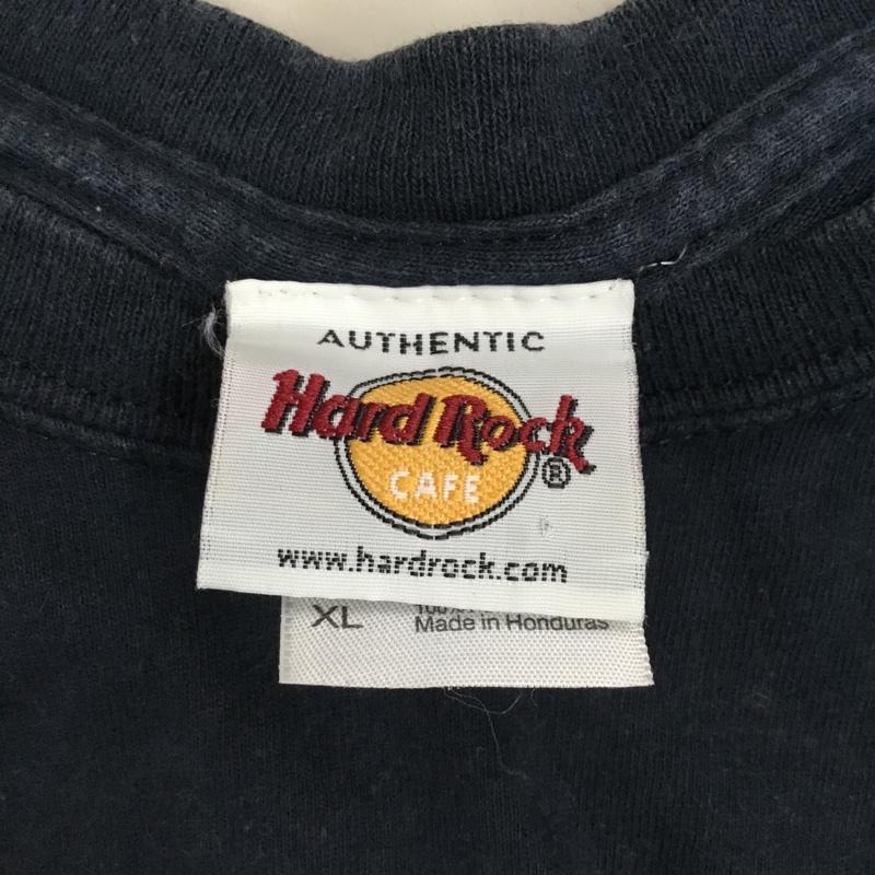 ハードロックカフェ HARD ROCK CAFE Tシャツ 半袖 XL ロゴ、文字 黒 / ブラック /  メンズ USED 古着 中古 10110589
