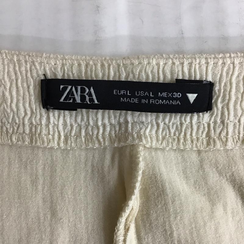 ザラ ZARA ワンピース ロングスカート 長袖ロングワンピース フレアワンピース Vネック L 無地 オフホワイト / オフホワイト /  レディース USED 古着 中古 10115246