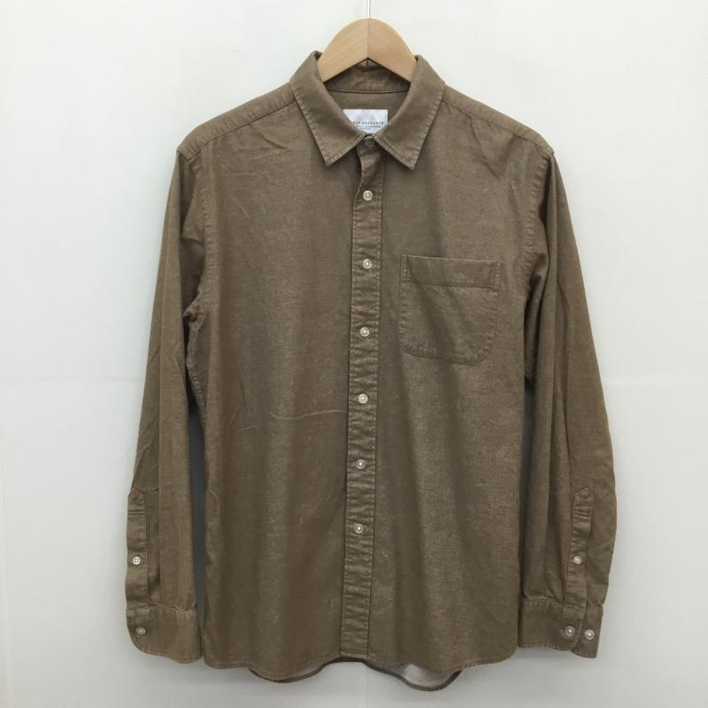 アーバンリサーチ URBAN RESEARCH シャツ、ブラウス 長袖 URBAN RESEARCH 長袖シャツ　No.UR97-13H001 L 無地 茶 / ブラウン /  メンズ USED 古着 中古 10129213