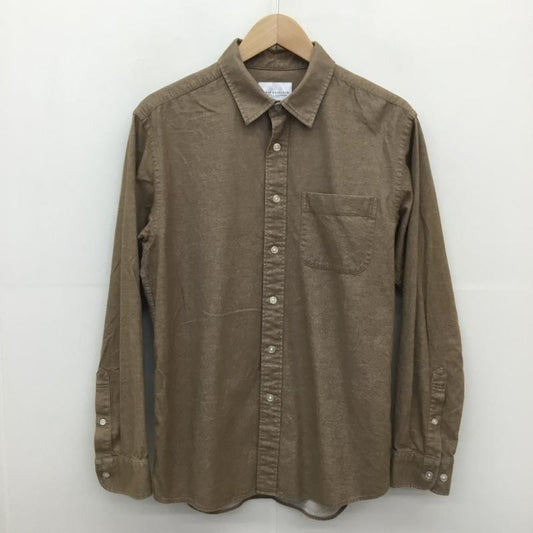 アーバンリサーチ URBAN RESEARCH シャツ、ブラウス 長袖 URBAN RESEARCH 長袖シャツ　No.UR97-13H001 L 無地 茶 / ブラウン /  メンズ USED 古着 中古 10129213