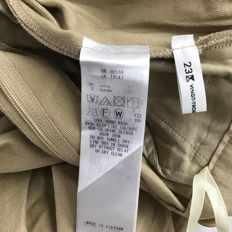 ニジュウサンク 23区 パンツ スラックス 36 無地 ベージュ / ベージュ /  レディース USED 古着 中古 10131990